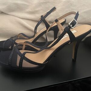 Nina formal navy blue sandals size 9